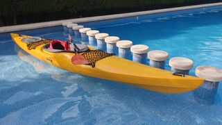 Kayak de travesía +pala+cubrebañera