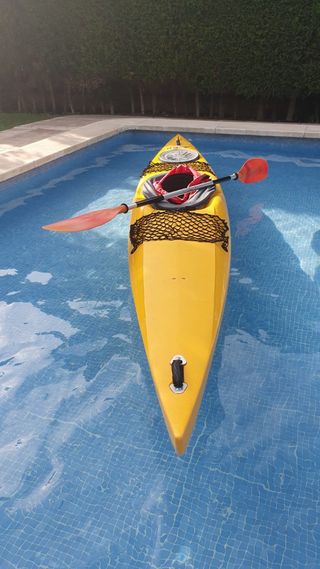 Kayak de travesía +pala+cubrebañera