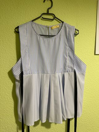 blusa azul bebe