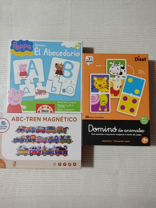 Lote de juegos -puzzles infantiles 