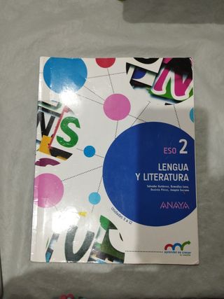 Libros lengua y literatura Anaya 2 eso