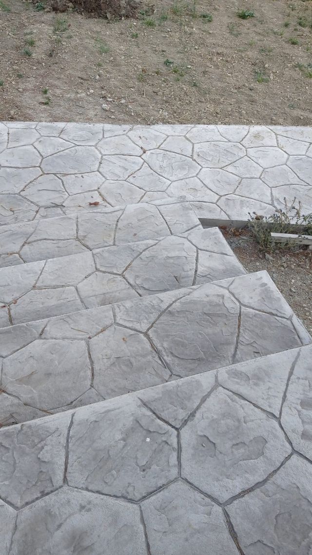 Fachada y hormigón impreso