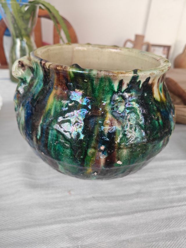 Cuenco Antiguo barro a mano