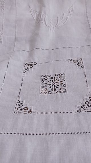 ❤️Mantelería 3m de lino 10 comensales