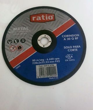 disco radial hierro ratio