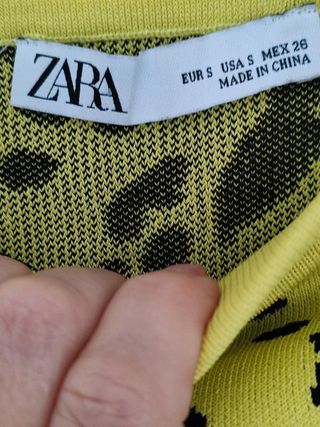 Minifalda de estampado "zara".