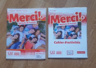 Libro y cuaderno frances 4º eso Merci