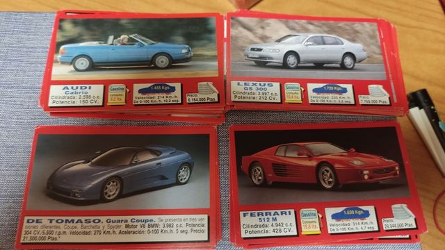 Lote 59 cromos coches Cusco