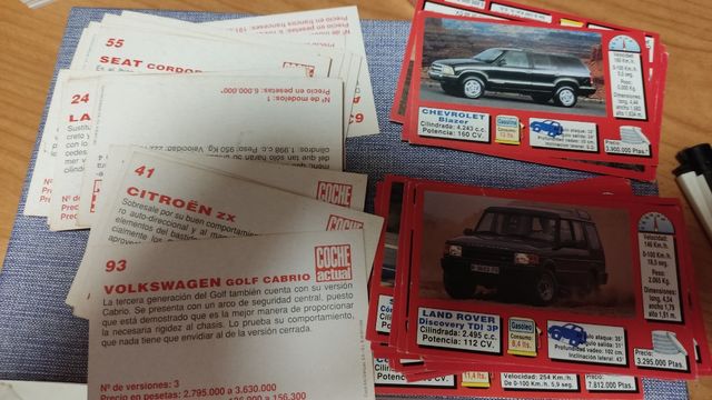 Lote 59 cromos coches Cusco