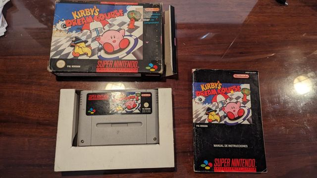 videojuego Super Nintendo Kirbys dream Course