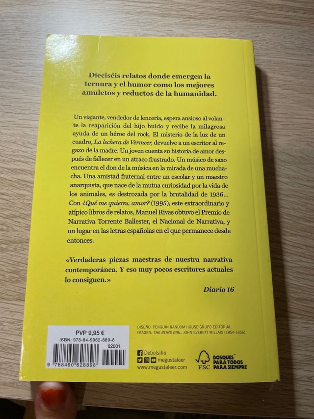 Libro ¿Qué me quieres, amor?