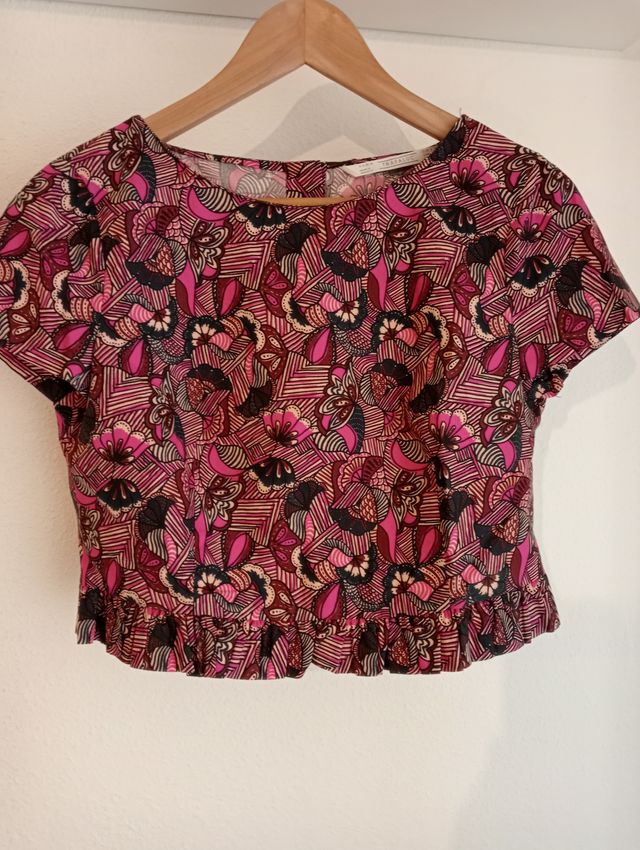 Blusa estampada de Zara