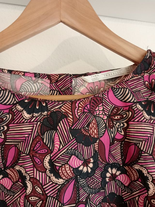 Blusa estampada de Zara