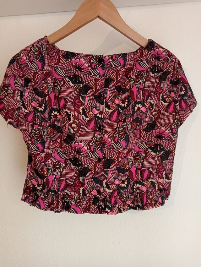 Blusa estampada de Zara