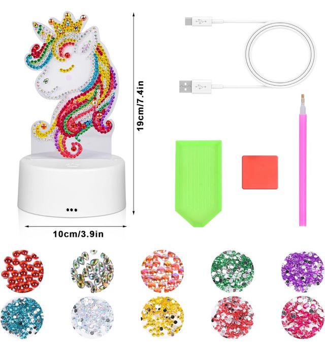 Lámpara LED nocturna 5D. SIN ESTRENAR