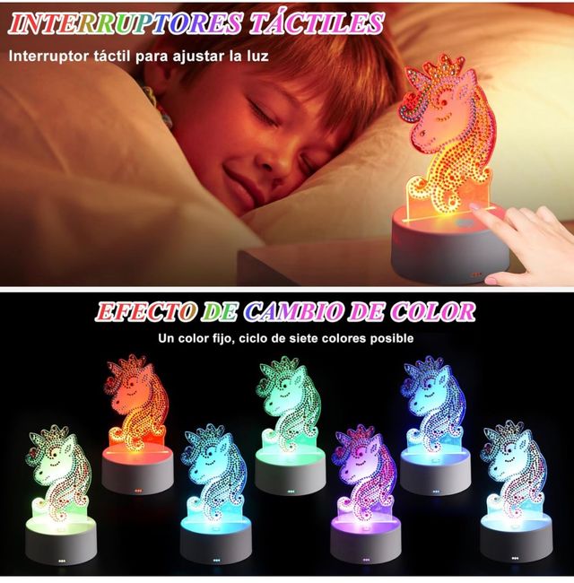 Lámpara LED nocturna 5D. SIN ESTRENAR