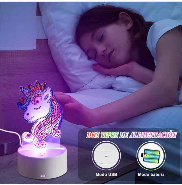 Lámpara LED nocturna 5D. SIN ESTRENAR