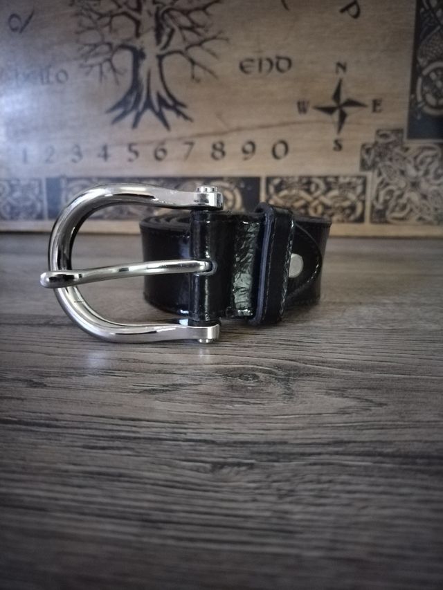 Cintura donna Carpisa nera lucida