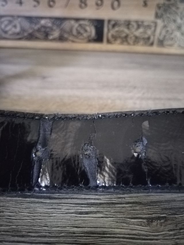 Cintura donna Carpisa nera lucida