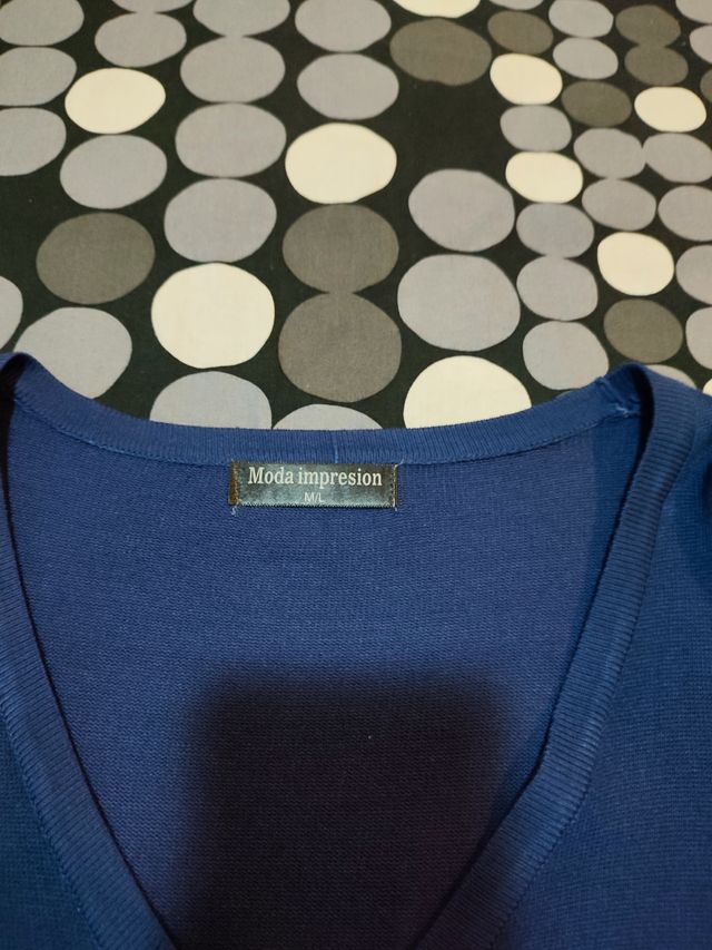 Cárdigan con cuello de pico