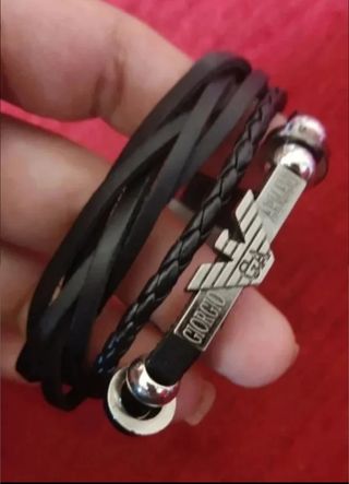 PULSERA CUERO GIORGIO ARMANI HOMBRE