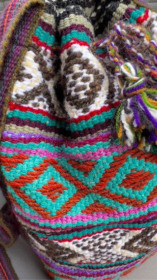 Bolso étnico andino de manta