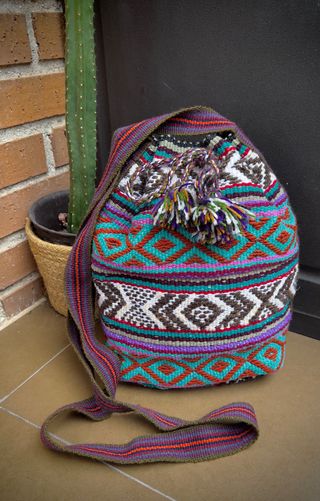 Bolso étnico andino de manta