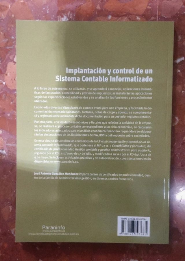 Implantación y control sist.contable inf