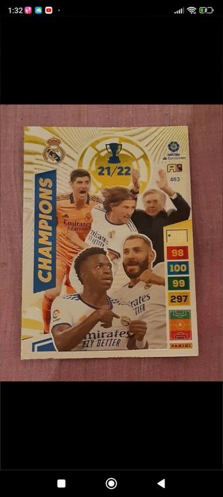 cromo champions real madrid adrenalyn 22-23