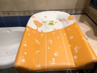 bañera cambiador bebe