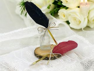 Set escritura boligrafo pluma libro firmas