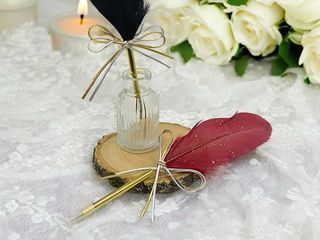 Set escritura boligrafo pluma libro firmas