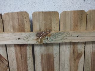 Valla de madera Vampiro, 40 x 7 x 105 cm