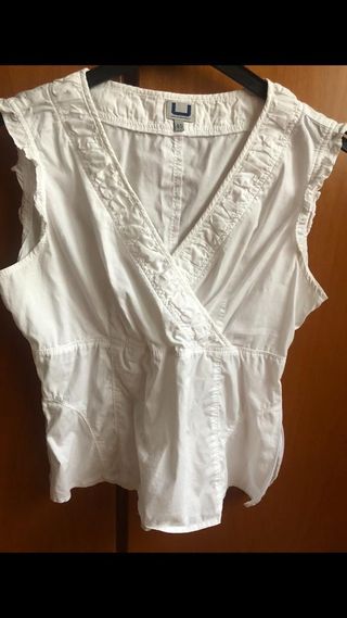 blusa sin mangas U Adolfo Domínguez