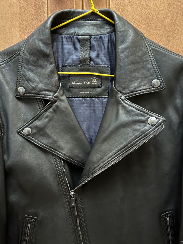 cazadora de piel Massimo Dutti talla L