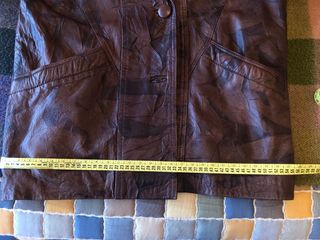 Chaquetón de cuero de señora