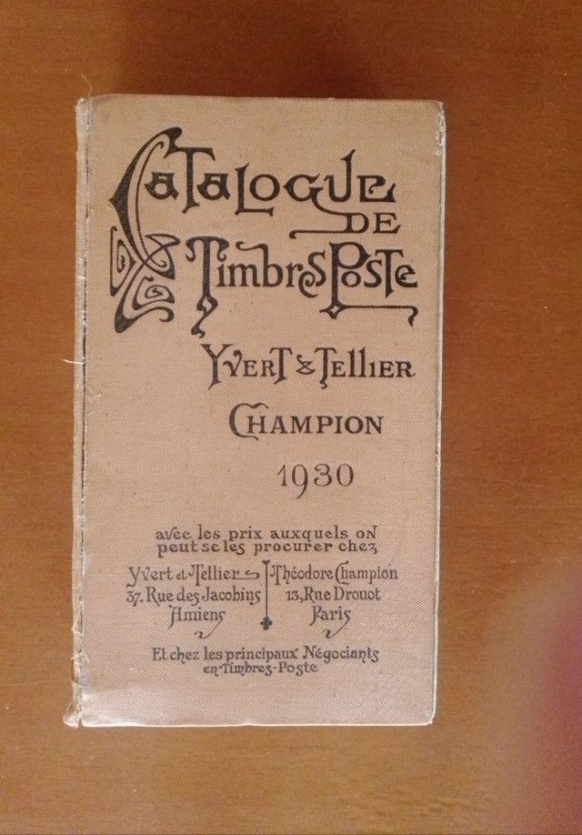 Catalogue de Timbres Poste.Ivert Tellier