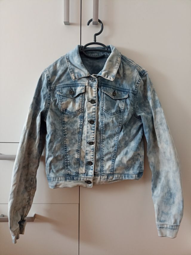 Cazadora vaquera only desteñida tie dye