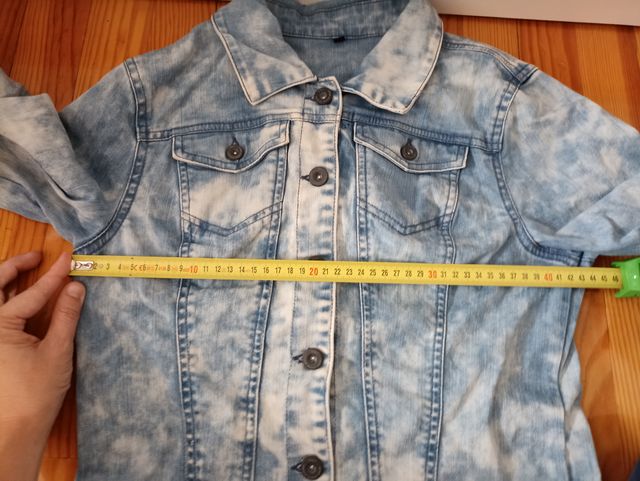 Cazadora vaquera only desteñida tie dye