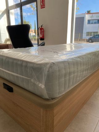 OFERTA CANAPÉ ABATIBLE CON COLCHÓN MUELLE ENSACADO