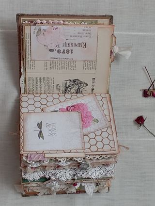 Junkjournal álbum diario vintage