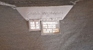 Vestido negro vuelo Zara