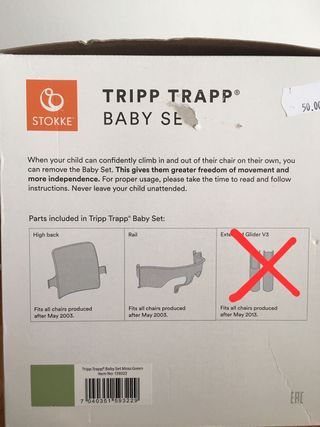 Tripp Trapp Baby set / adaptador trona