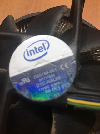 Procesador y ventilador ordenador PC