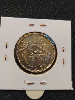 Moneda 25 Pesetas 1957 Francisco Franco 