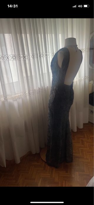 #Vestido #largo #ceremonia #sirena #tejido Cadena