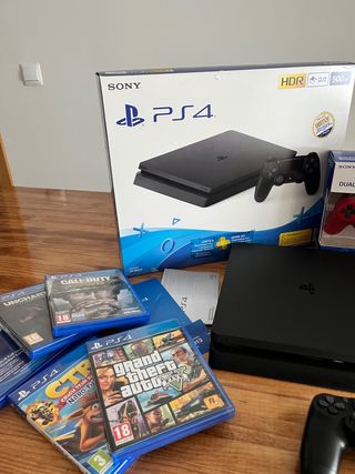 PS4 PlayStation 4 500Gb + 2 mandos + 5 juegos