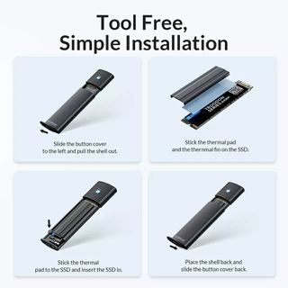 Adaptador NMVE 10Gbps carcasa disco duro,disipador
