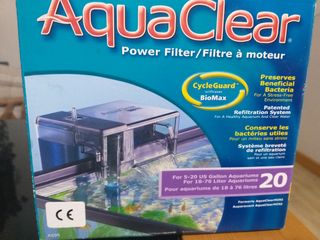 Acuario panorámico 20 ltr. Kit filtro aquaclear.