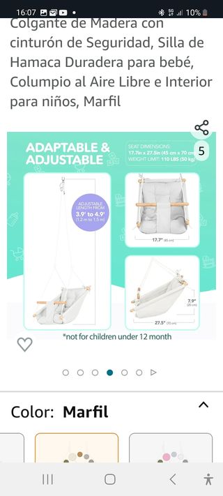 Columpio hamaca Cateam  nuevo